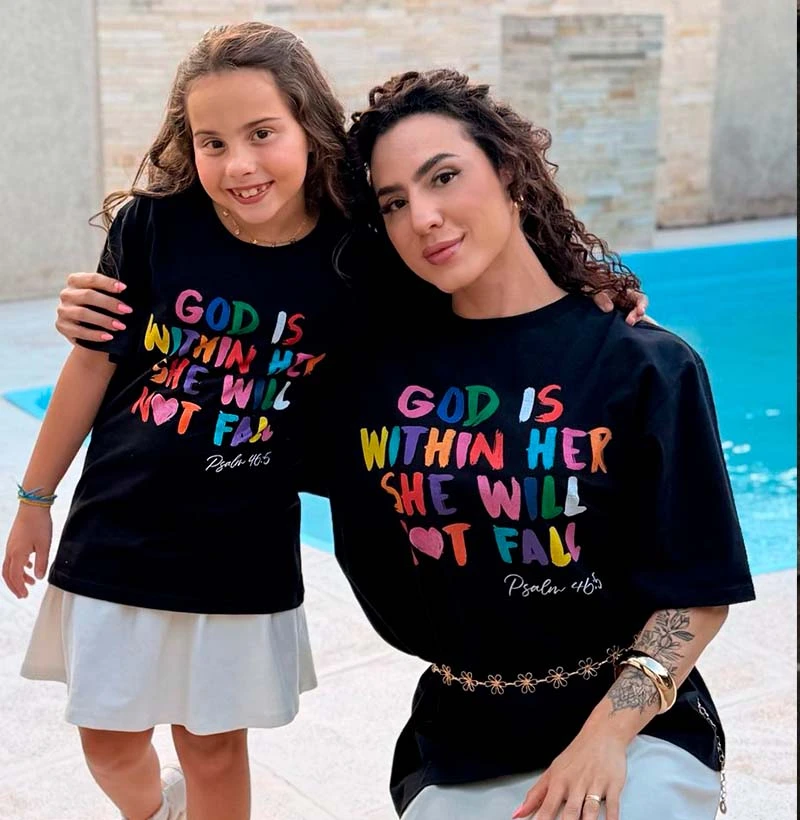 Tshirt Infantil She Will Not Fall