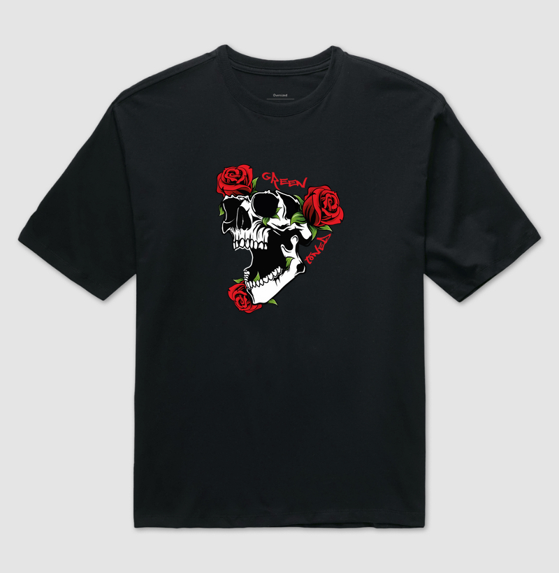 Camiseta Flower Skull
