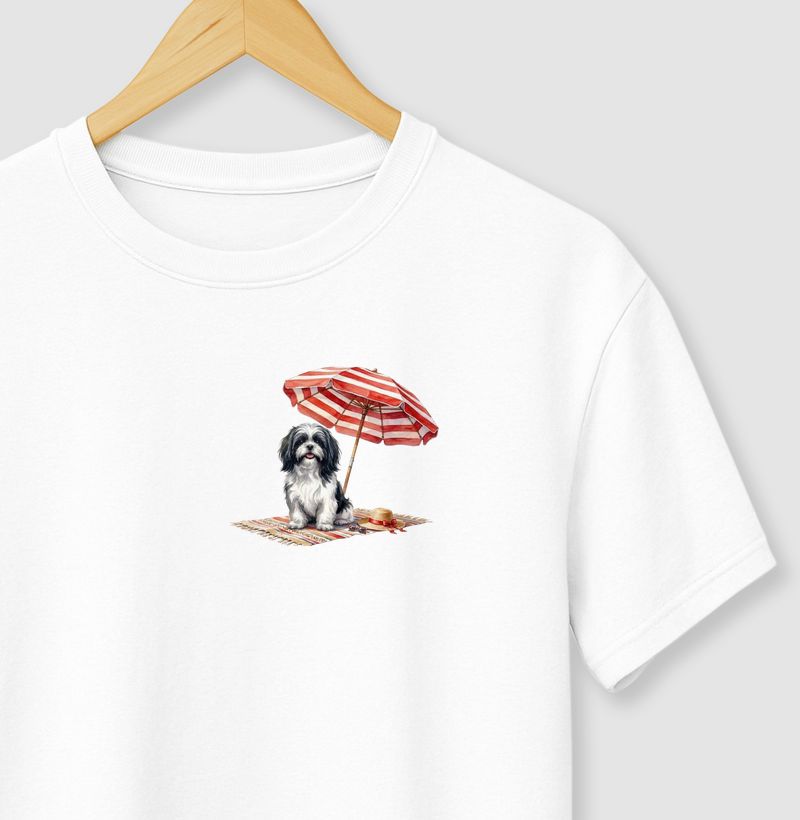 Shih Tzu Preto  - Praia