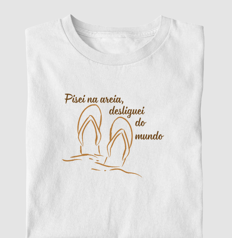 Pisei na areia, desliguei