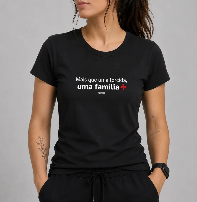 Baby look - Mais que uma torcida, uma família