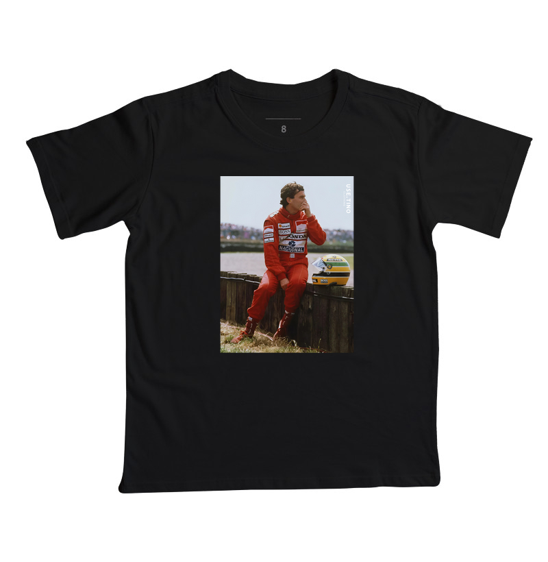 Camiseta Infantil Ayrton Senna - Silverstone