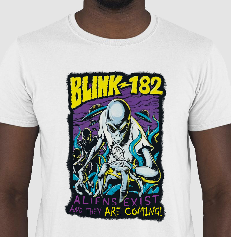 Camiseta Blink 182 - Aliens Exist