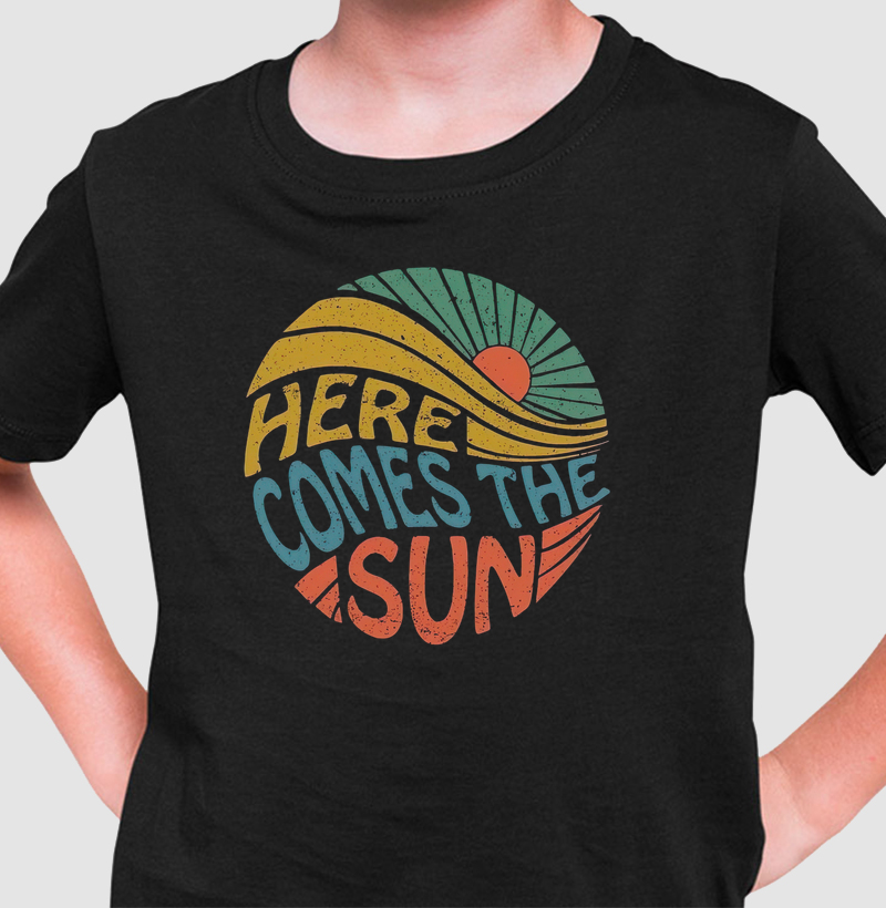 Camiseta Infantil Beatles Here Comes the Sun