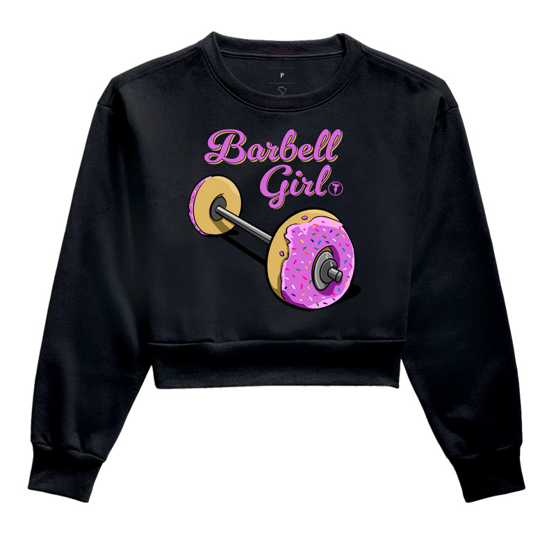 Cropped Moletom Barbell Girl