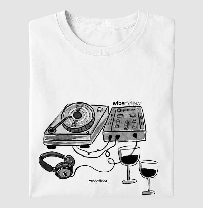 T shirt wine rock jazz mixer 