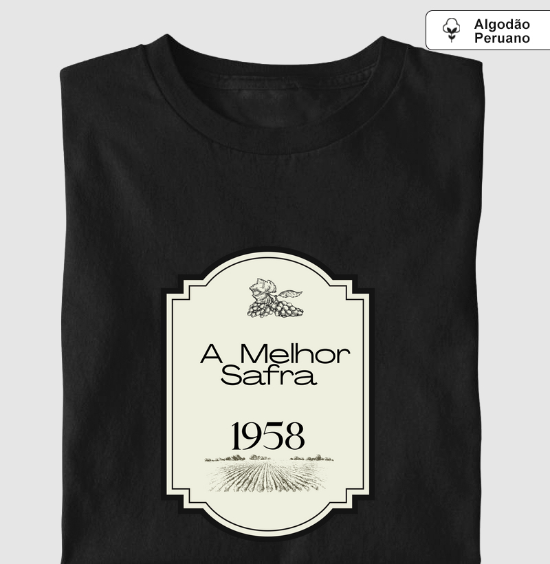 Camiseta Safra Especial 1958 - Camiseta Algodão Peruano
