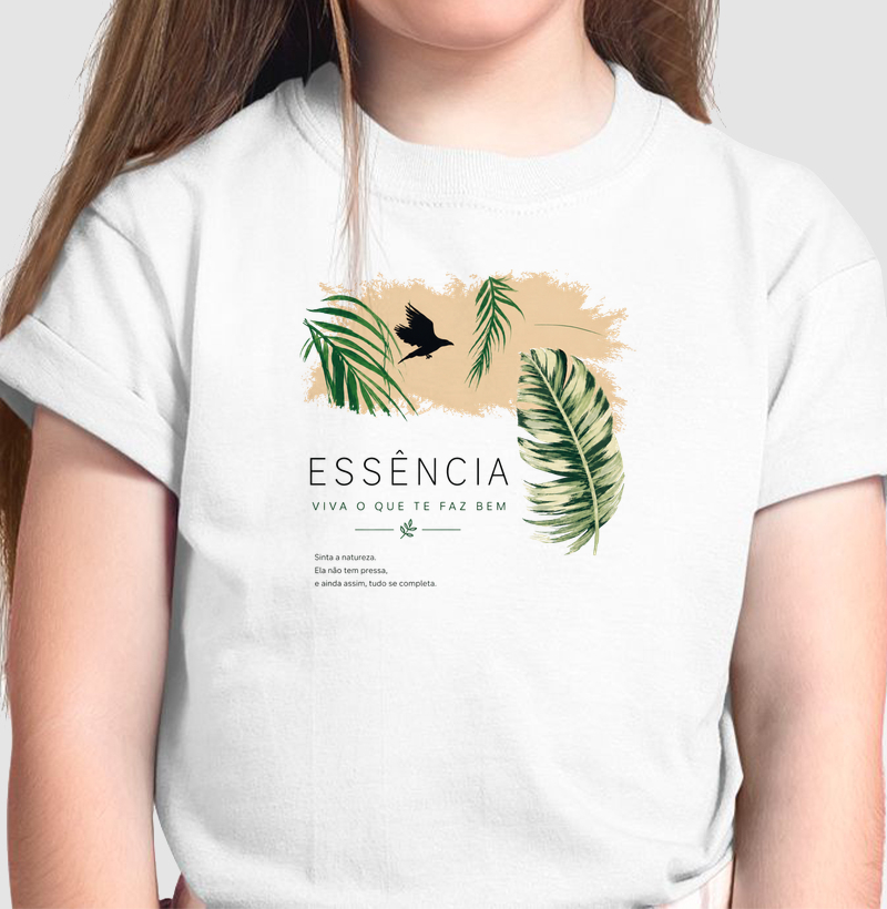 Camiseta Essência - viva o que te faz bem