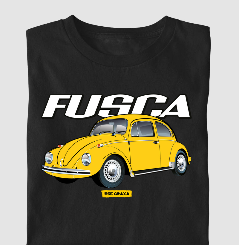 Fusca Amarelo Escrita