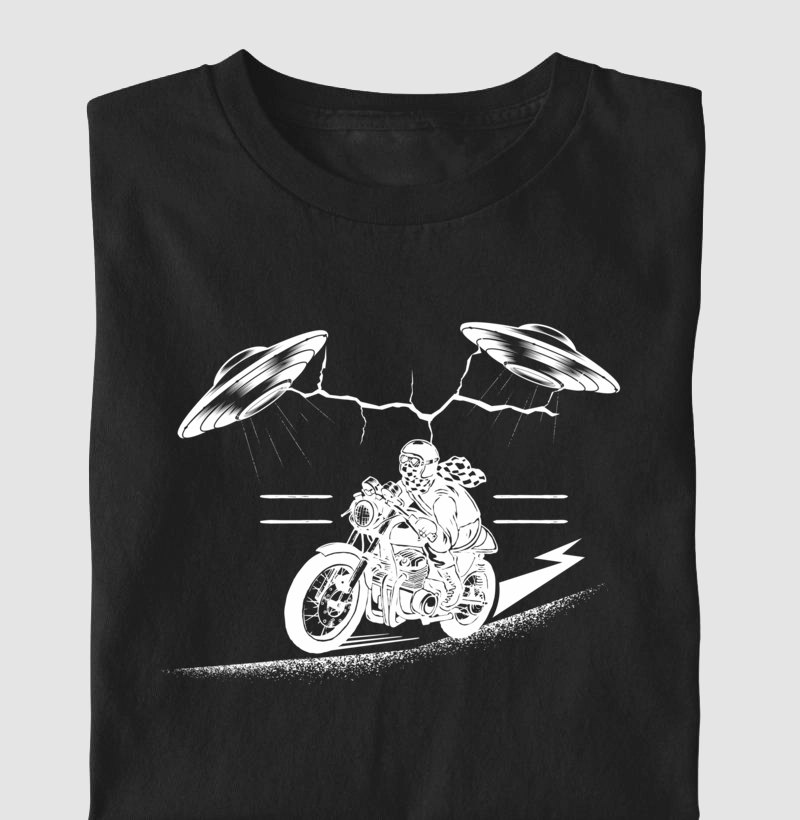 Camiseta Motociclista ufo