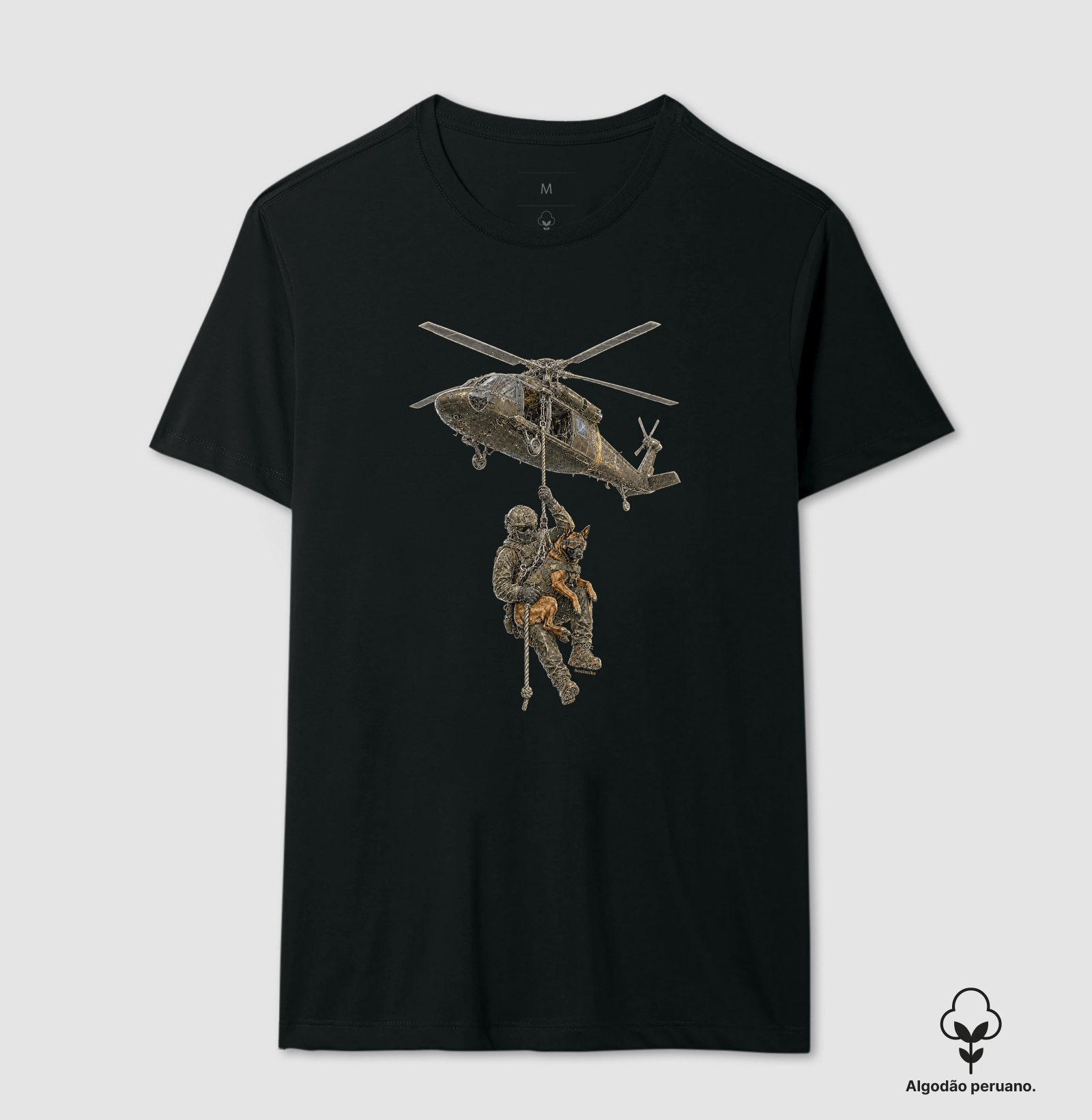 Fast Rope K9 - Camiseta Algodão Peruano