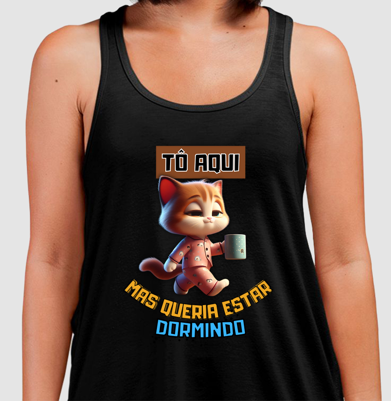 Gatinho - to aqui, mas queria estar dormingo