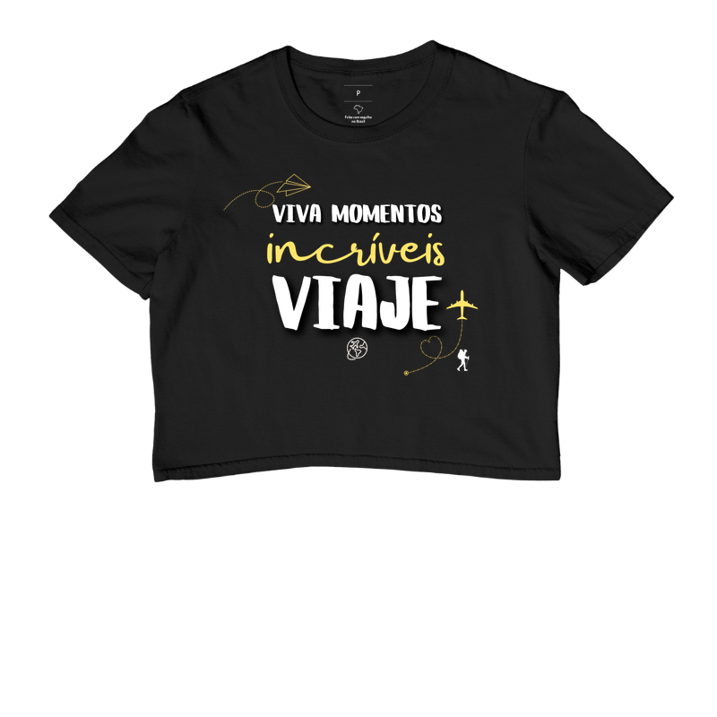 Camiseta Viva Momentos Incríveis, Viaje