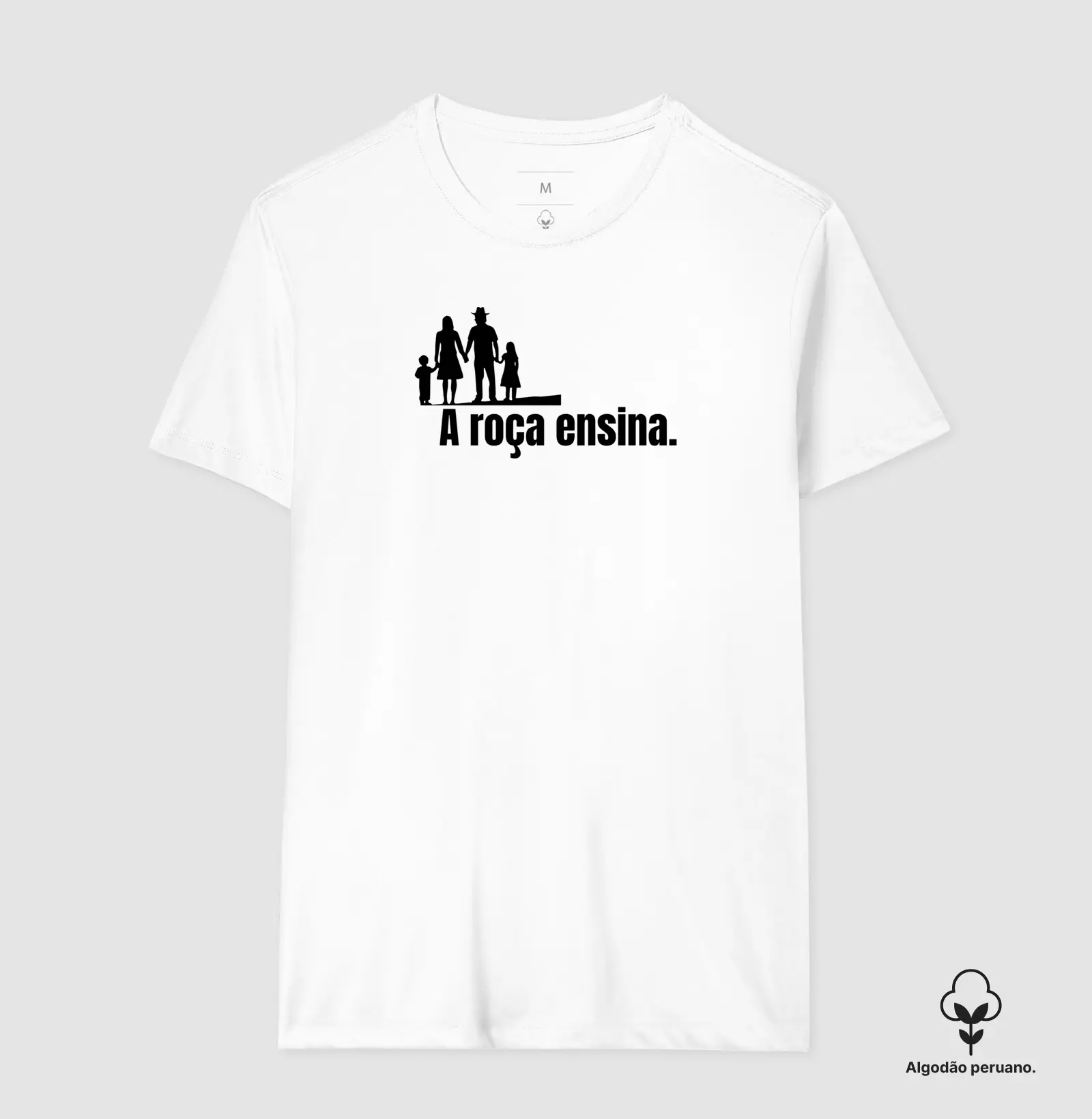 A roça ensina - Camiseta Algodão Peruano