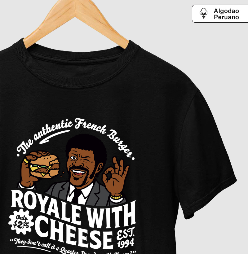 Camiseta Algodão Peruano Royale With Cheese