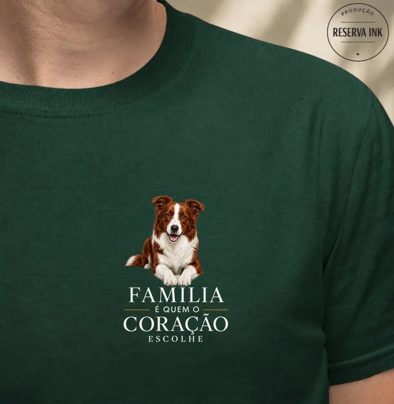 Border Collie Marrom - Família