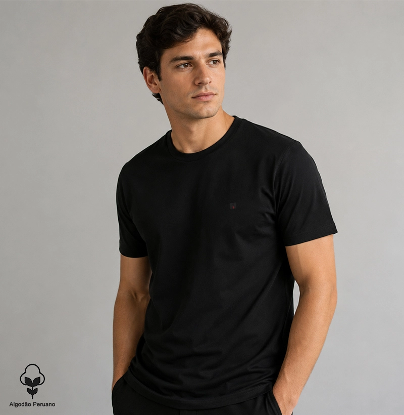 Camiseta Essencial Algodão Peruano