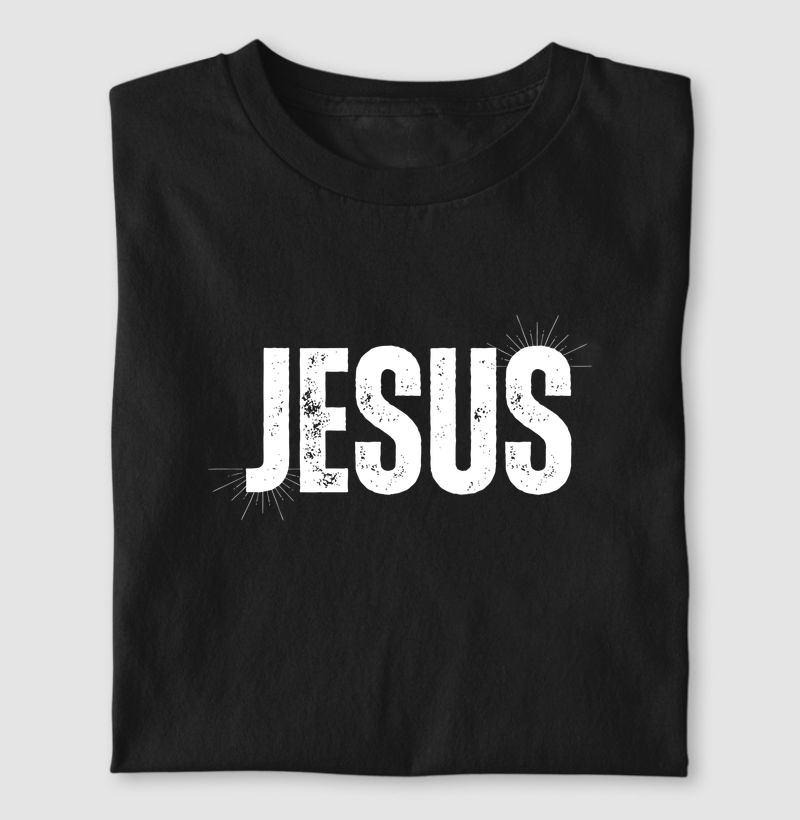 JESUS - Estampa Branca  - Camiseta