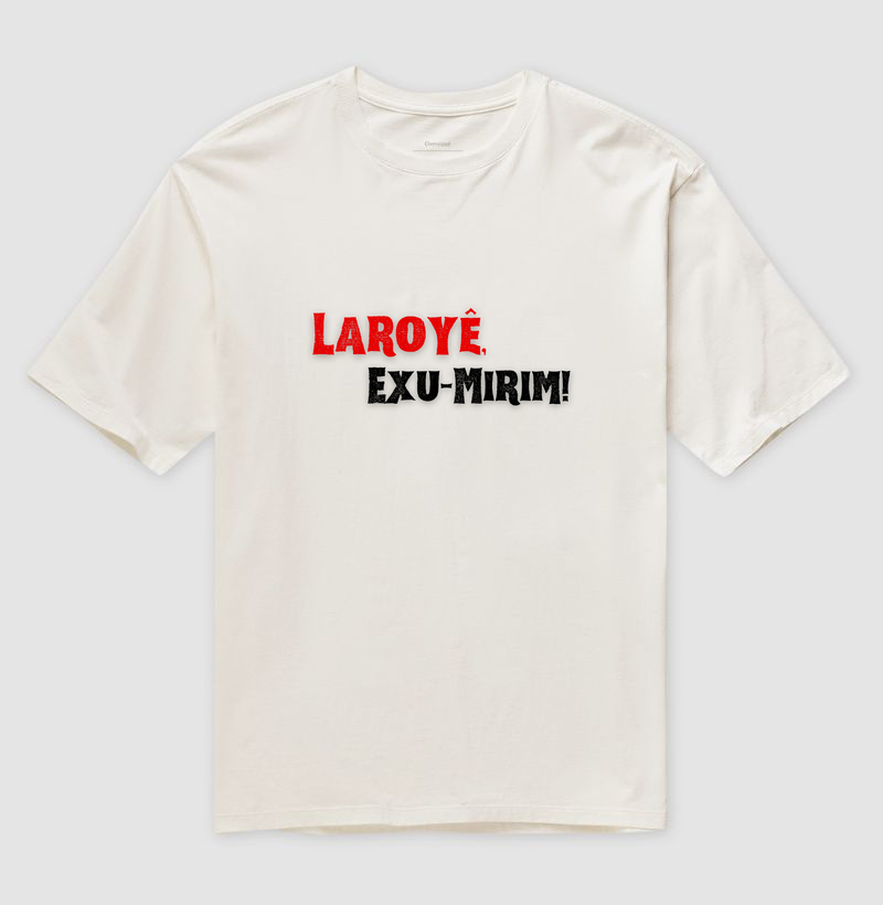 Exu-Mirim - Saudação - Camiseta Branca