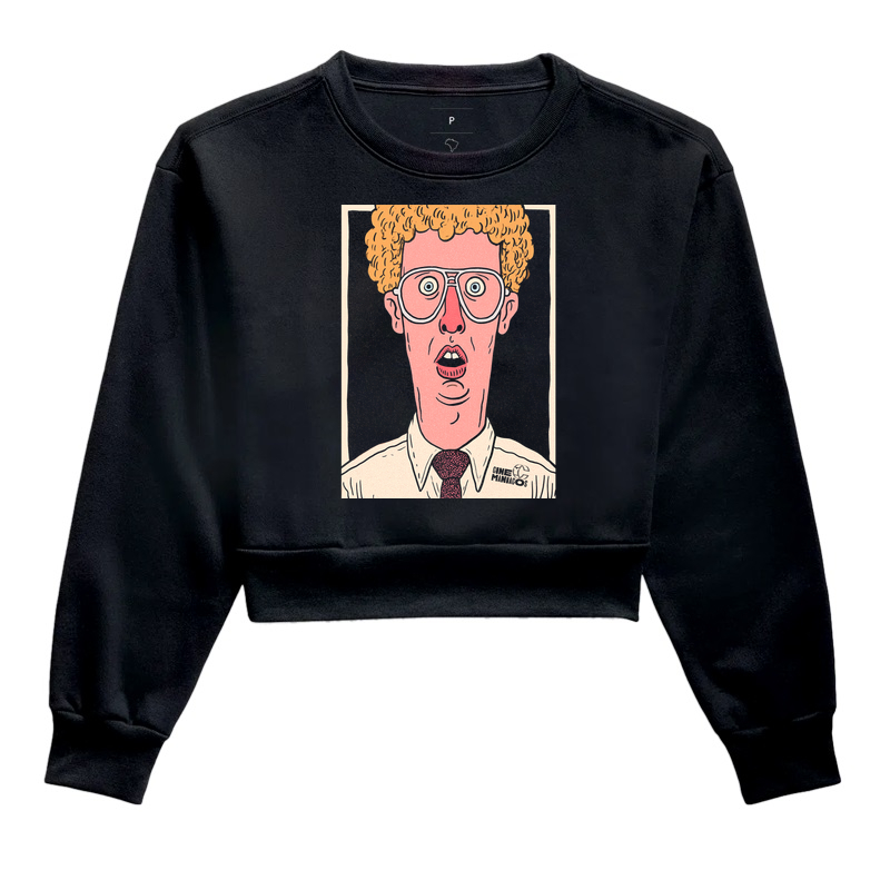 Napoleon Dynamite — Retrato de Anuário - Cropped Moletom