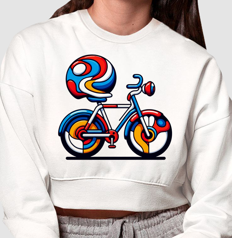 Bike Cropped Moletom