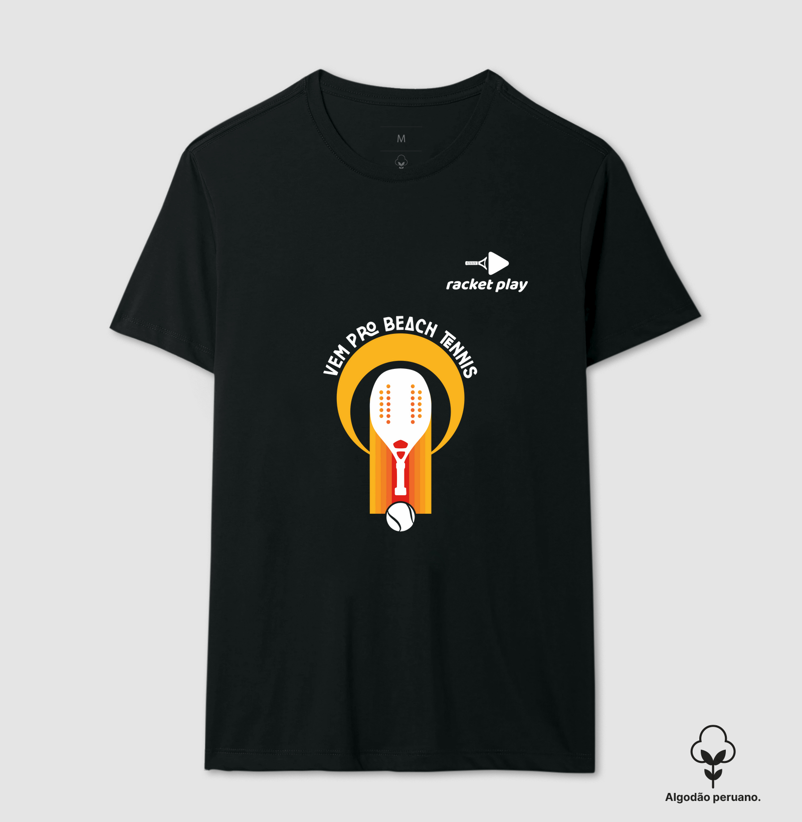 Camiseta Algodão Peruano Beach Tennis - Vem pro Beach Tennis