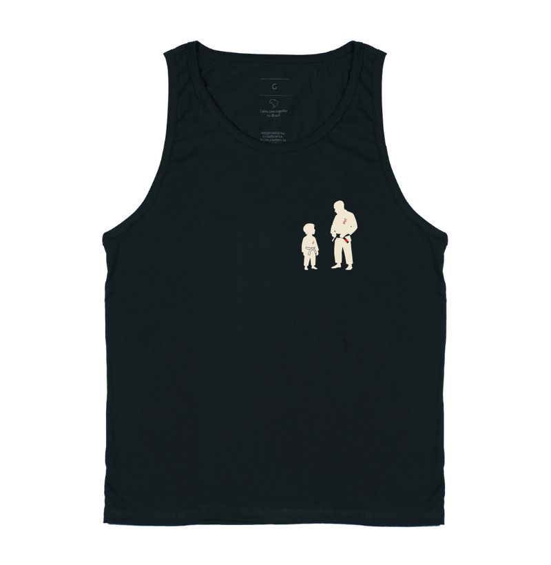 Silhueta Pai e Filho MInimalista