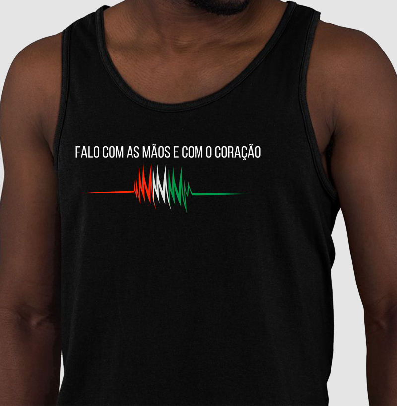 Falo com as mãos e com o coração!