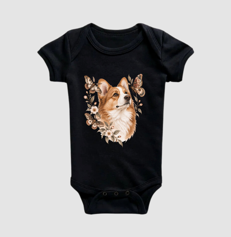 Corgi Artístico - Body Infantil