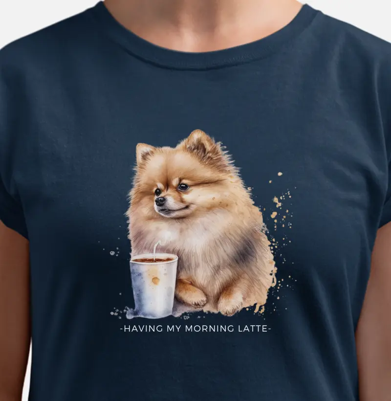 Morning Latte and Pomeranians