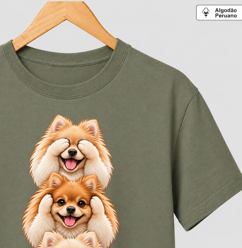 Ver, ouvir e falar versão Spitz - Camiseta Algodão Peruano