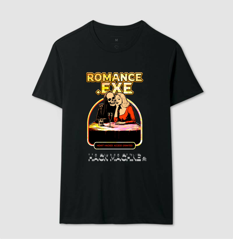 Camiseta Skullware Romance.EXE | Hack Machine™
