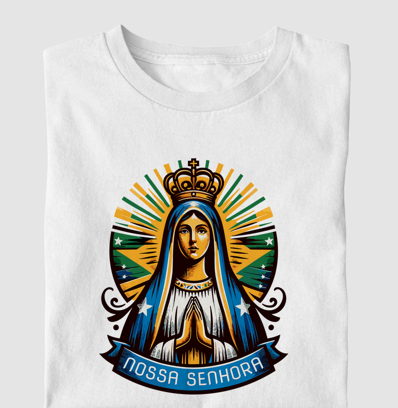 Nossa Senhora Aparecida Brasil e a Bandeira