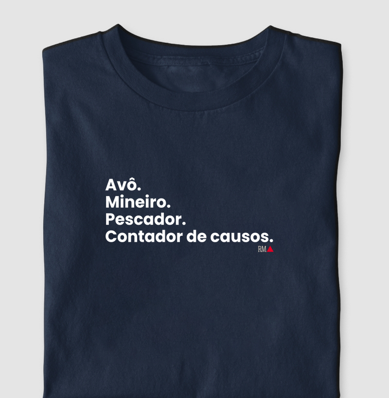 Avô. Mineiro. Pescador. Contador de causos.