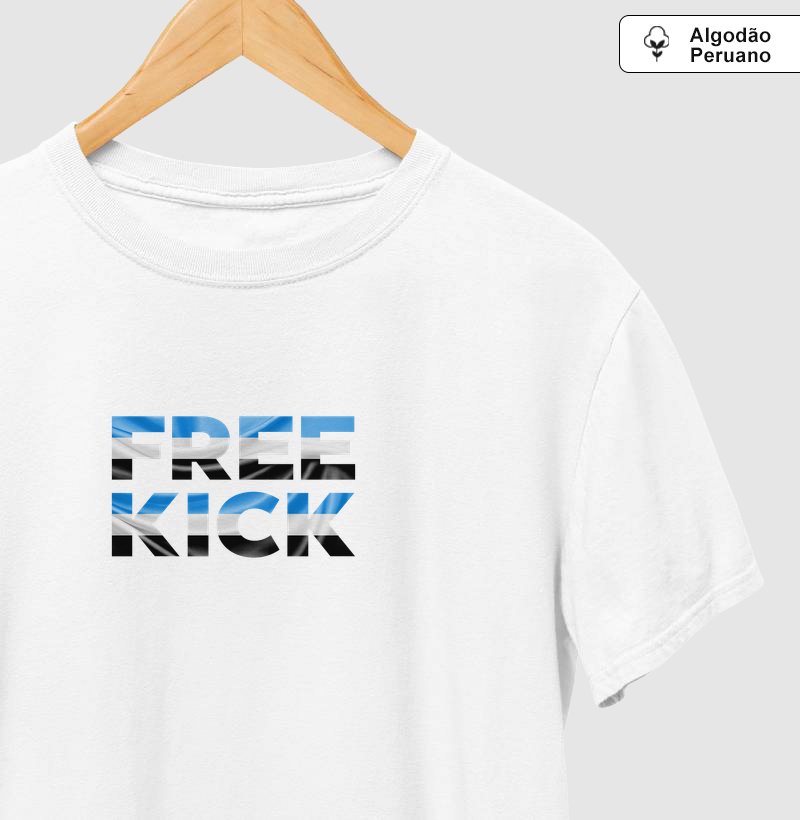CAMISETA ALGODÃO PERUANO FREE KICK TRICOLOR RS - Camiseta Algodão Peruano