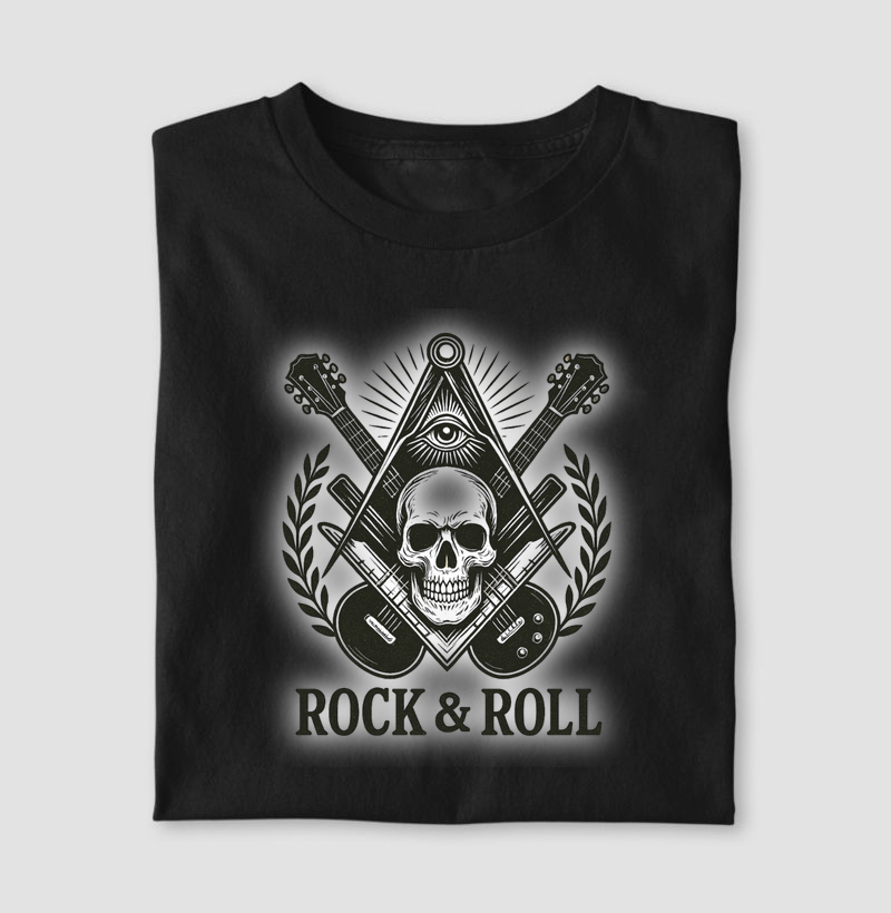 Camiseta Rock and Roll and Maçonaria - Mr. GADU