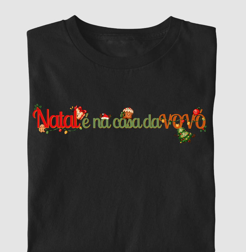 Natal na vovó. - Camiseta Infantil