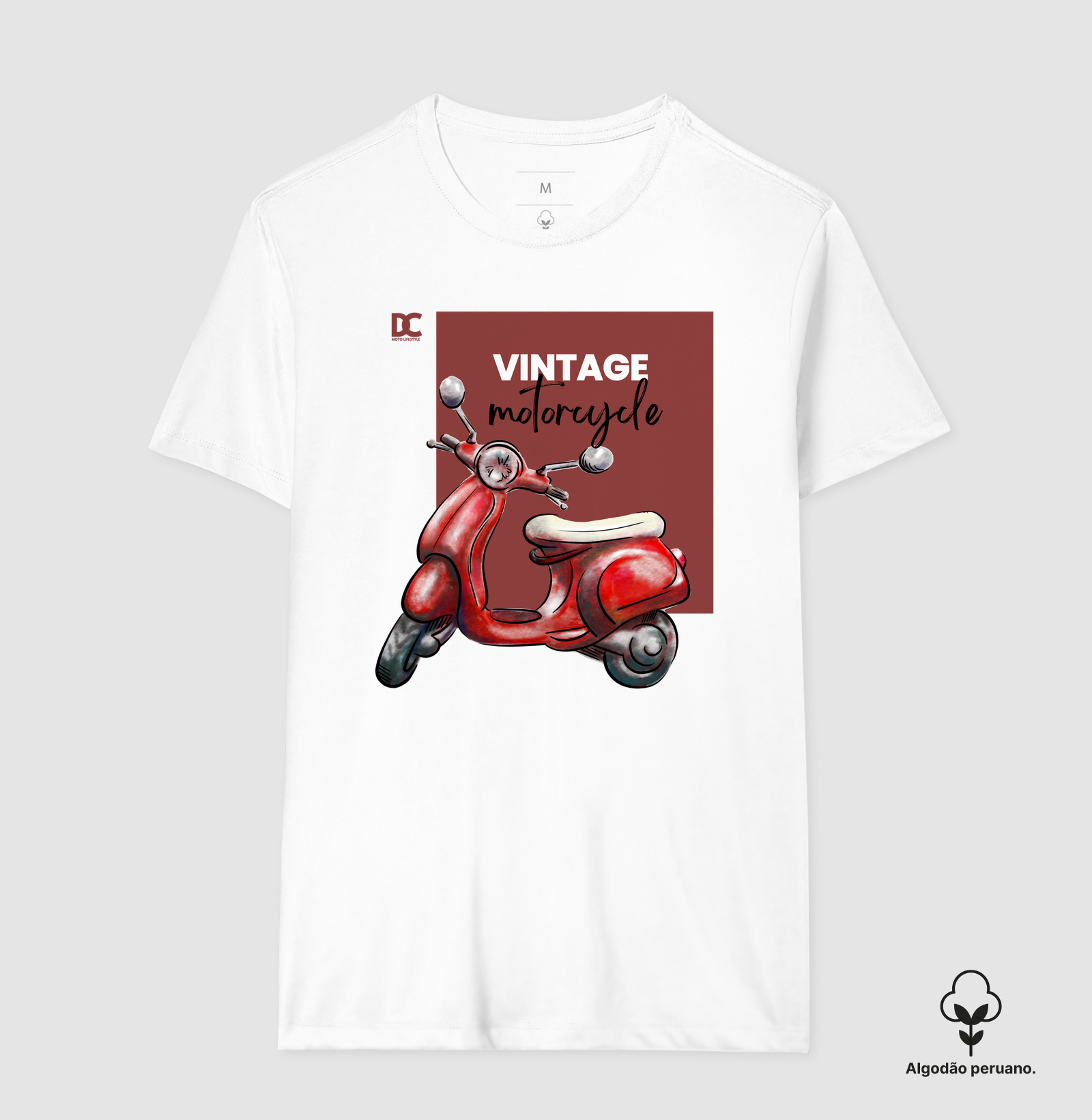 Camiseta Vespa Vintage Red