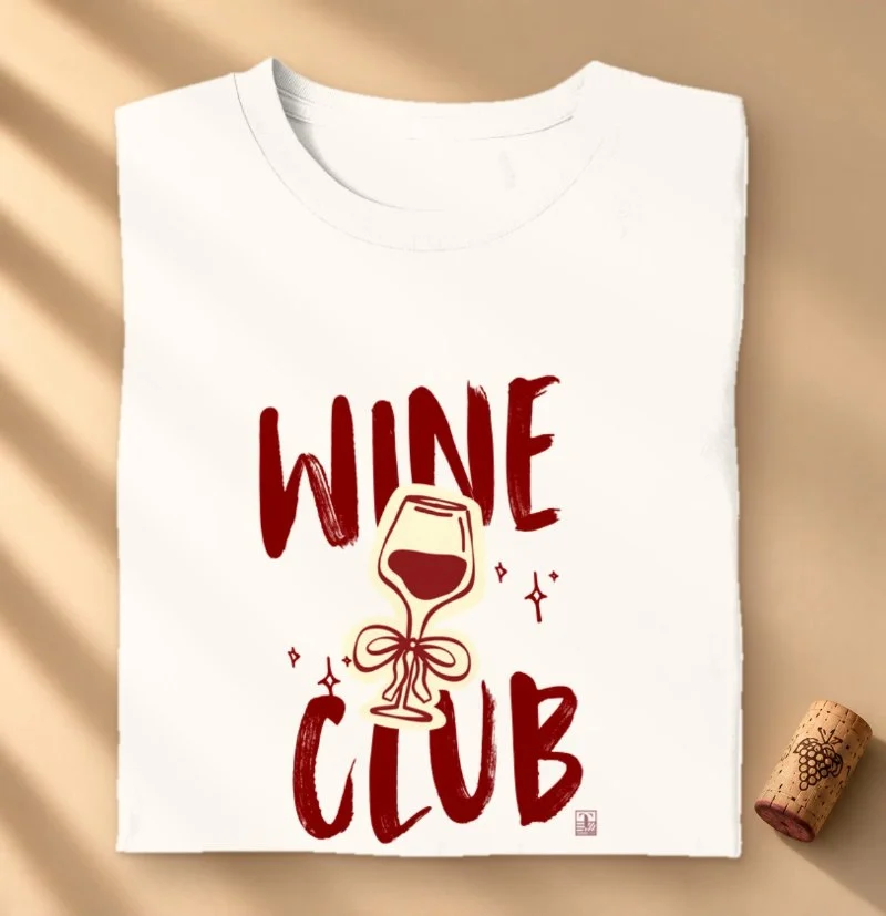 Camiseta Vinho - Wine Club - Camiseta