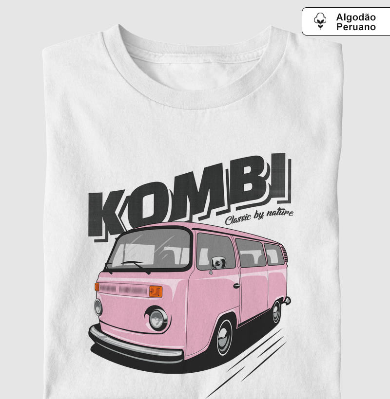 Kombi Classic by nature | Rosa - Camiseta Algodão Peruano