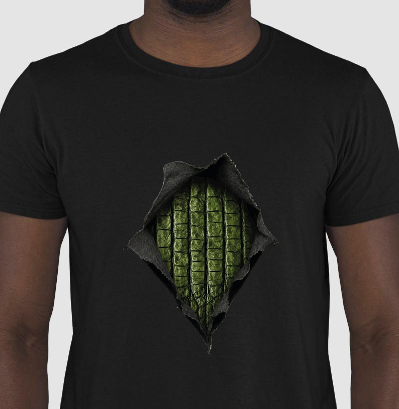 Especial Dia dos Pais - Camiseta Pele de Crocodilo