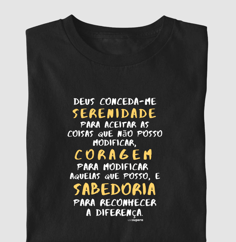 Camiseta "Deus conceda-me serenidade"