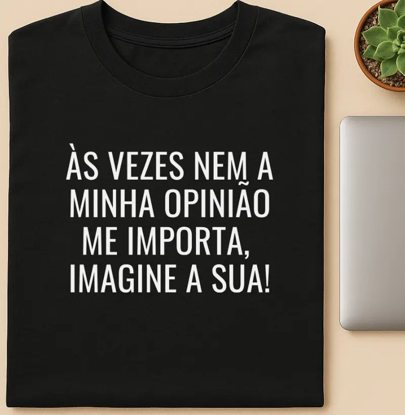 Às vezes nem a minha opinião me importa, imagine a sua!