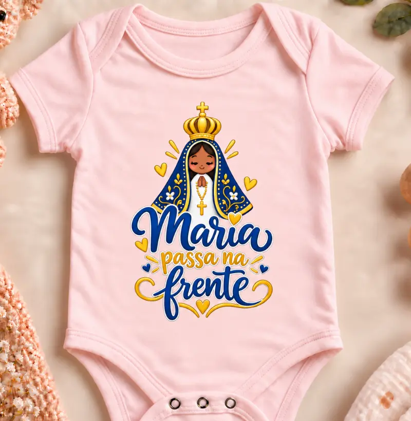 Maria Passa na Frente | Nossa Senhora Aparecida - Body Infantil