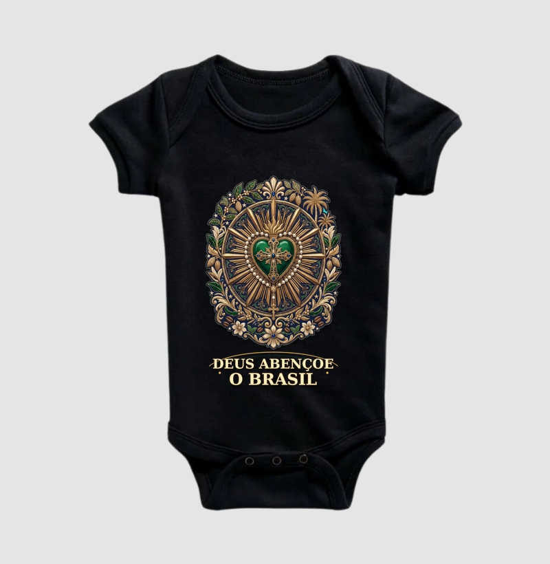 Deus Abençoe o Brasil - Body Infantil