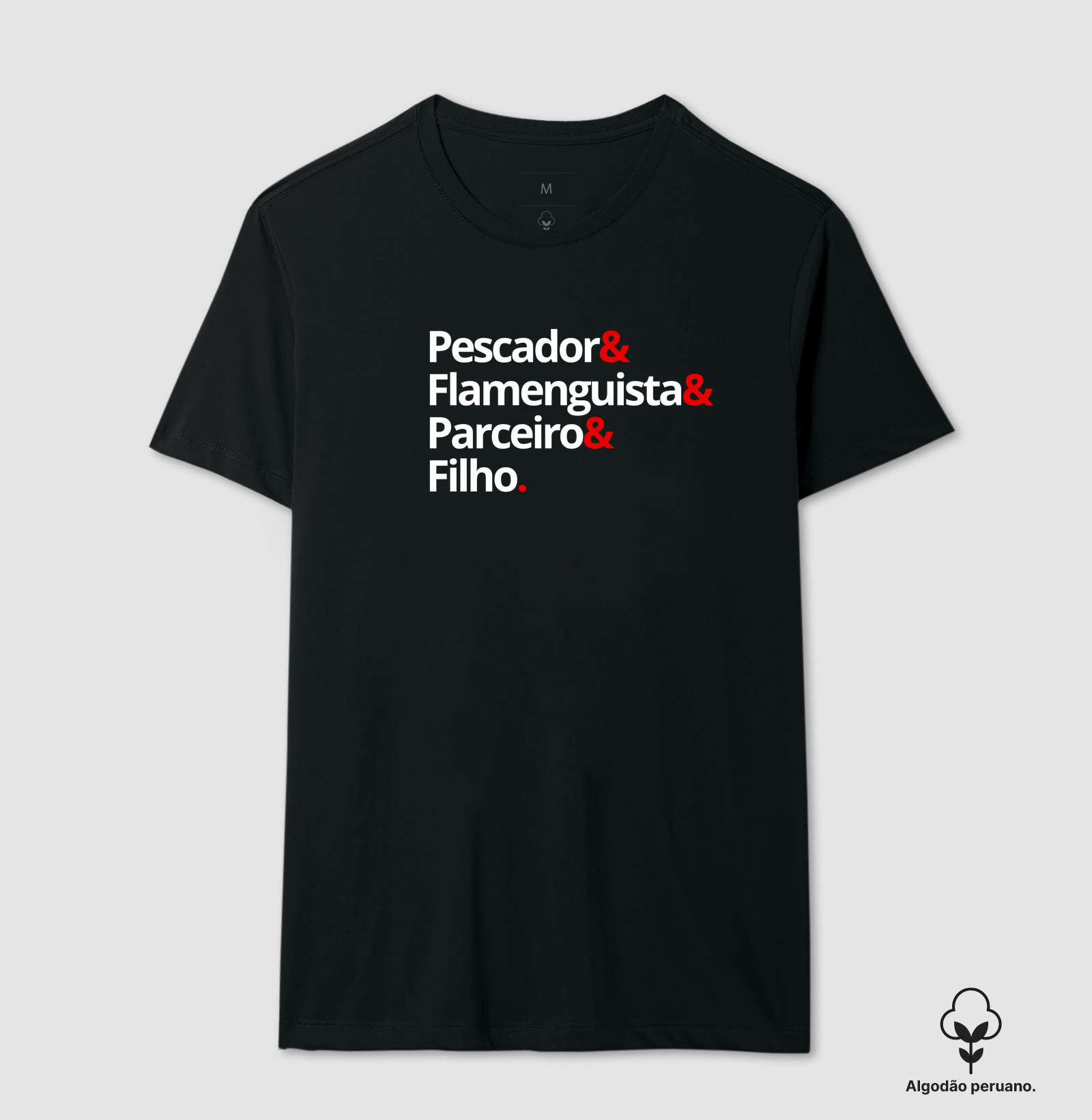 PESCADOR FLAMENGUISTA FILHO - CAMISETA PREMIUM