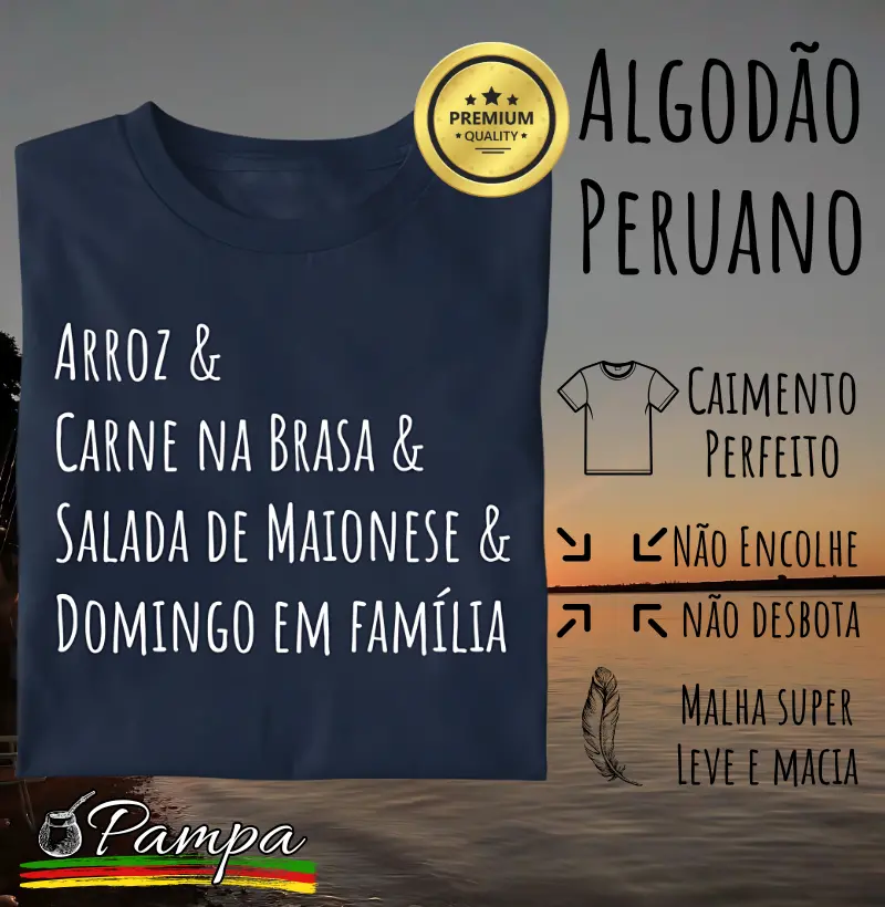 Camiseta Almoço em Família (premium)