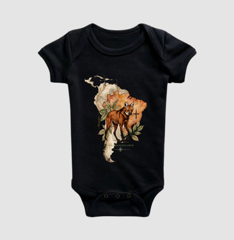 Lobo-Guará - Terra de Santa Cruz - Fé, História e Natureza - Body Infantil