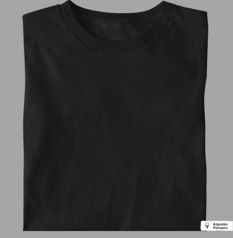 Camiseta básica Lisa algodão peruano