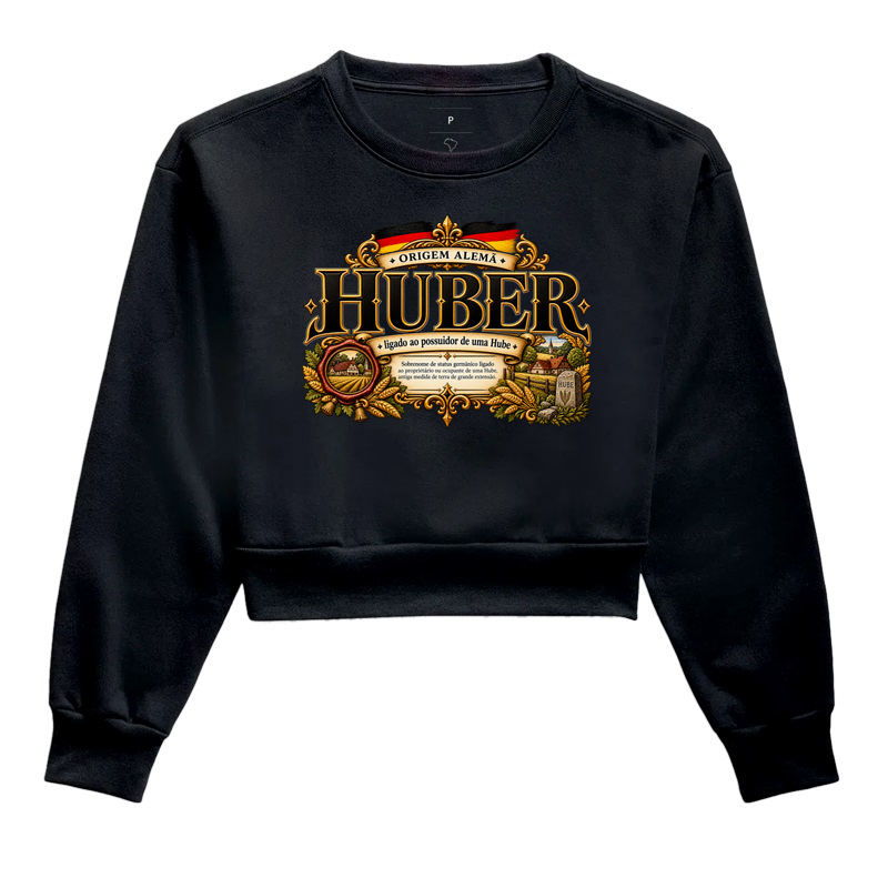 Huber  - Cropped Moletom